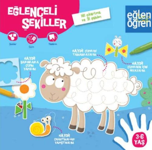 Eğlen Öğren - Eğlenceli Şekiller (3-6 Yaş) | Kitap Ambarı