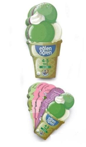 Eğlen Öğren Ice Cream - 120 Soru (4-5 Yaş) | Kitap Ambarı