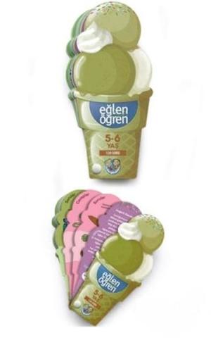 Eğlen Öğren Ice Cream - 120 Soru (5-6 Yaş) | Kitap Ambarı