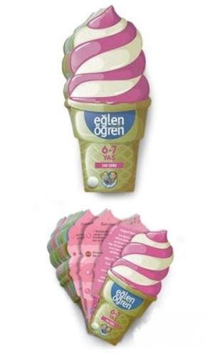 Eğlen Öğren Ice Cream - 300 Soru (6-7 Yaş) | Kitap Ambarı