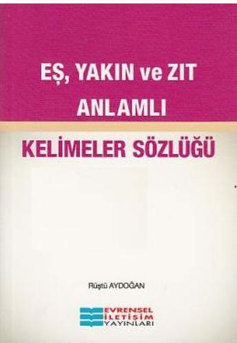 Eş, Yakın ve Zıt Anlamlı | Kitap Ambarı