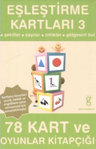 Eşleştirme Kartları -3 Şekiller - Sayılar - Zıtlıklar - Gölgesini Bul 