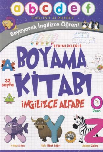 Etkinliklerle Boyama Kitabı İngilizce Alfabe | Kitap Ambarı