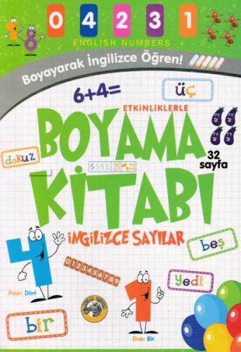 Etkinliklerle Boyama Kitabı İngilizce Sayılar | Kitap Ambarı