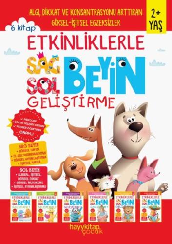 Etkinliklerle Sağ Beyin Sol Beyin Geliştirme (2+ Yaş) 6'lı Set | Kitap