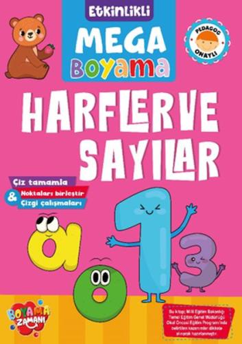 Etkinlikli Mega Boyama - Harfler ve Sayılar | Kitap Ambarı