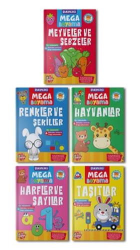 Etkinlikli Mega Boyama Serisi - 5 Kitap Takım | Kitap Ambarı