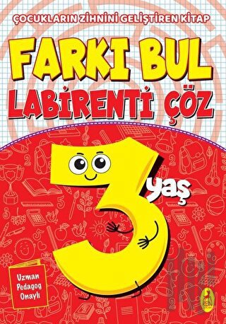 Farkı Bul Labirenti Çöz 3 Yaş | Kitap Ambarı