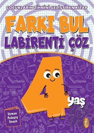 Farkı Bul Labirenti Çöz 4 Yaş | Kitap Ambarı