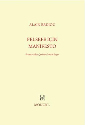 Felsefe İçin Manifesto | Kitap Ambarı