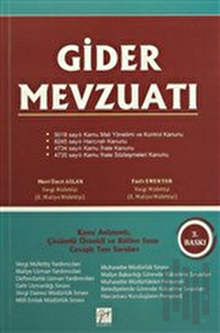 Gider Mevzuatı | Kitap Ambarı