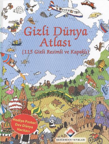 Gizli Dünya Atlası (115 Gizli Resimli ve Kapaklı) | Kitap Ambarı