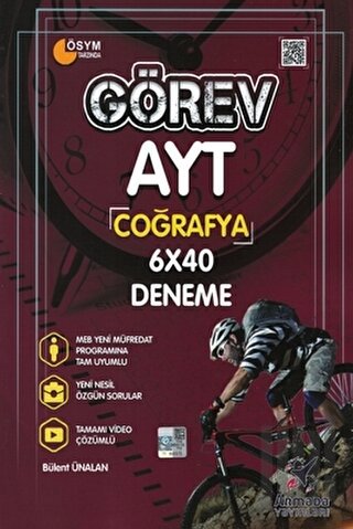 Görev AYT Coğrafya 6x40 Deneme | Kitap Ambarı