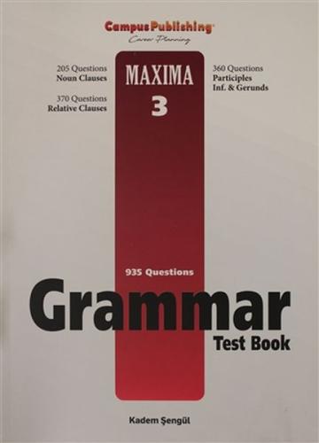 Grammar Test Book - Maxima 3 | Kitap Ambarı