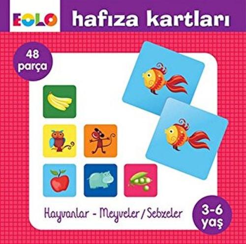 Hafıza Kartları-Hayvanlar - Meyveler&Sebzeler | Kitap Ambarı