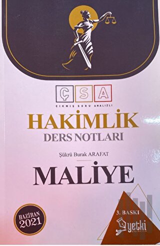 Hakimlik Maliye Ders Notları | Kitap Ambarı