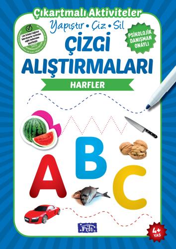 Çizgi Alıştırmaları - Harfler (4 Yaş) | Kitap Ambarı