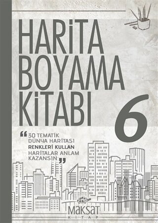 Harita Boyama Kitabı 6 | Kitap Ambarı