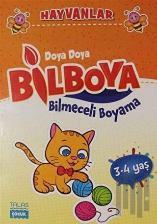 Hayvanlar - Doya Doya Bil Boya Bilmeceli Boyama (3-4 Yaş) | Kitap Amba