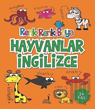 Hayvanlar İngilizce - Renk Renk Boya | Kitap Ambarı