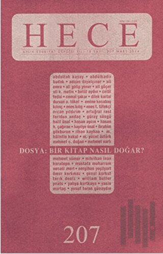 Hece Aylık Edebiyat Dergisi Sayı: 207 Mart/2014 | Kitap Ambarı