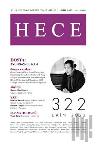 Hece Dergisi - Sayı: 322 Ekim 2023 | Kitap Ambarı