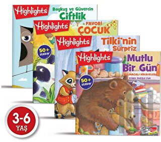 Highlights Sticker Bulmacalı Hikayeler (4 Kitap Takım) | Kitap Ambarı