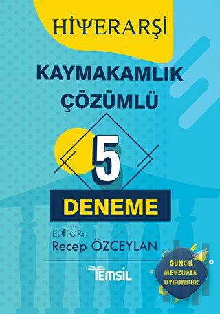 Hiyerarşi Kaymakamlık Tamamı Çözümlü 5 Deneme | Kitap Ambarı