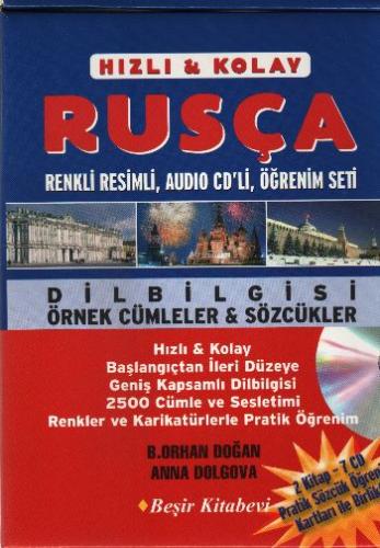 Hızlı ve Kolay Rusça Kasetli Öğrenim Seti 2 Kitap - 7 CD | Kitap Ambar