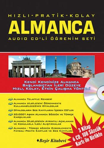 Hızlı Pratik Kolay Almanca Audio CDli Öğrenim Set | Kitap Ambarı