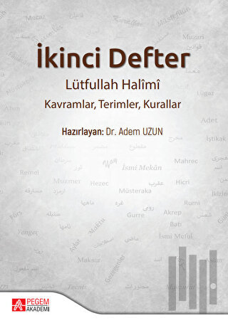 İkinci Defter Lütfullah Halimi: Kavramlar, Terimler, Kurallar | Kitap 