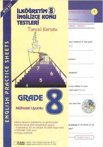 İlköğretim 8 İngilizce Konu Testleri (English Practice Sheets Grade 8)