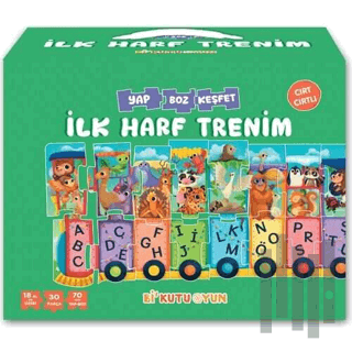 İlk Harf Trenim - Cırt Cırtlı Yapboz ve Kitap Seti | Kitap Ambarı