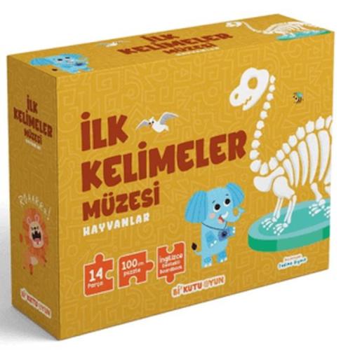 İlk Kelimeler Müzesi - Hayvanlar (İngilizce Destekli Kitap ve Yapboz S