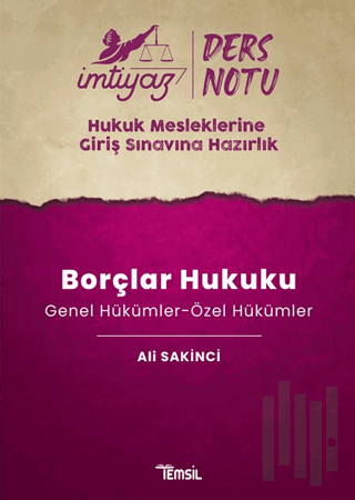 İmtiyaz HMGS Ders Notları Borçlar Hukuku (Genel Hükümler-Özel Hükümler