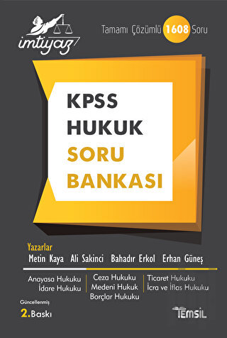 İmtiyaz KPSS Hukuk Soru Bankası | Kitap Ambarı