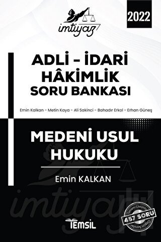 İmtiyaz Medeni Usul Hukuku Adli Hakimlik Soru Bankası | Kitap Ambarı