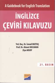 A Guidebook For English Translation İngilizce Çeviri Kılavuzu - Cevap 