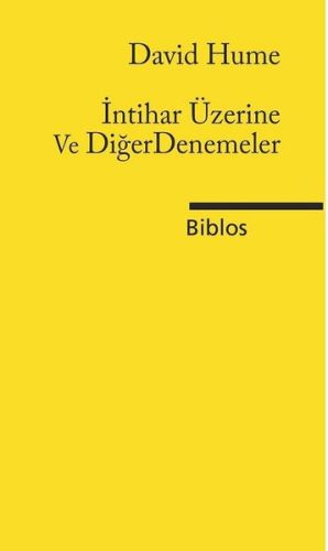 İntihar Üzerine ve Diğer Denemeler | Kitap Ambarı