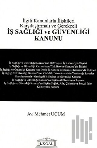 İş Sağlığı ve Güvenliği Kanunu | Kitap Ambarı