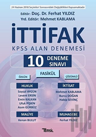 İttifak KPSS Alan Denemesi Tamamı Çözümlü 10 Fasikül Deneme Sınavı | K