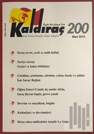 Kaldıraç Dergisi Sayı: 200 Mart 2018 | Kitap Ambarı