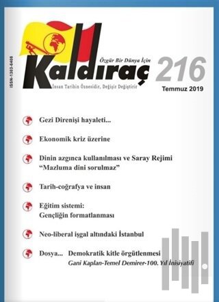 Kaldıraç Dergisi Sayı: 216 Temmuz 2019 | Kitap Ambarı