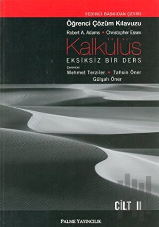 Kalkülüs Eksiksiz Bir Ders Öğrenci Çözüm Klavuzu Cilt II | Kitap Ambar