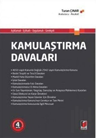 Kamulaştırma Davaları (Ciltli) | Kitap Ambarı