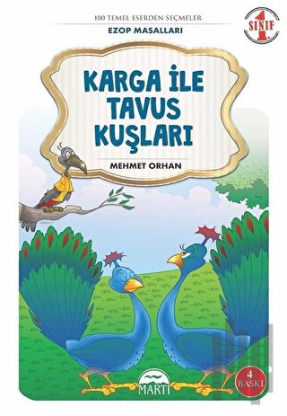 Karga ile Tavus Kuşları - Ezop Masalları 1. Sınıf | Kitap Ambarı