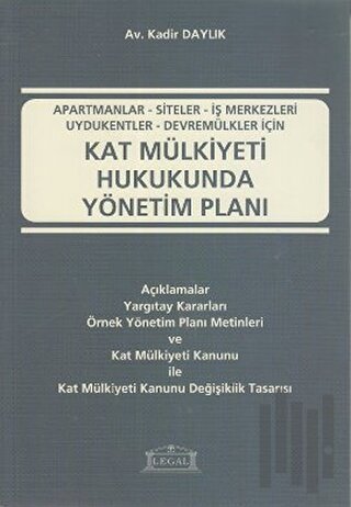 Kat Mülkiyeti Hukukunda Yönetim Planı | Kitap Ambarı