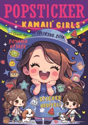 Kawaii Girls Boyama Kitabı Popsticker | Kitap Ambarı