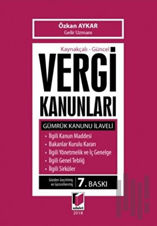 Kaynakçalı - Güncel Vergi Kanunları (Ciltli) | Kitap Ambarı