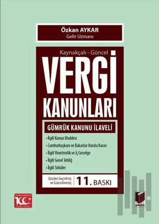 Kaynakçalı-Güncel Vergi Kanunları | Kitap Ambarı